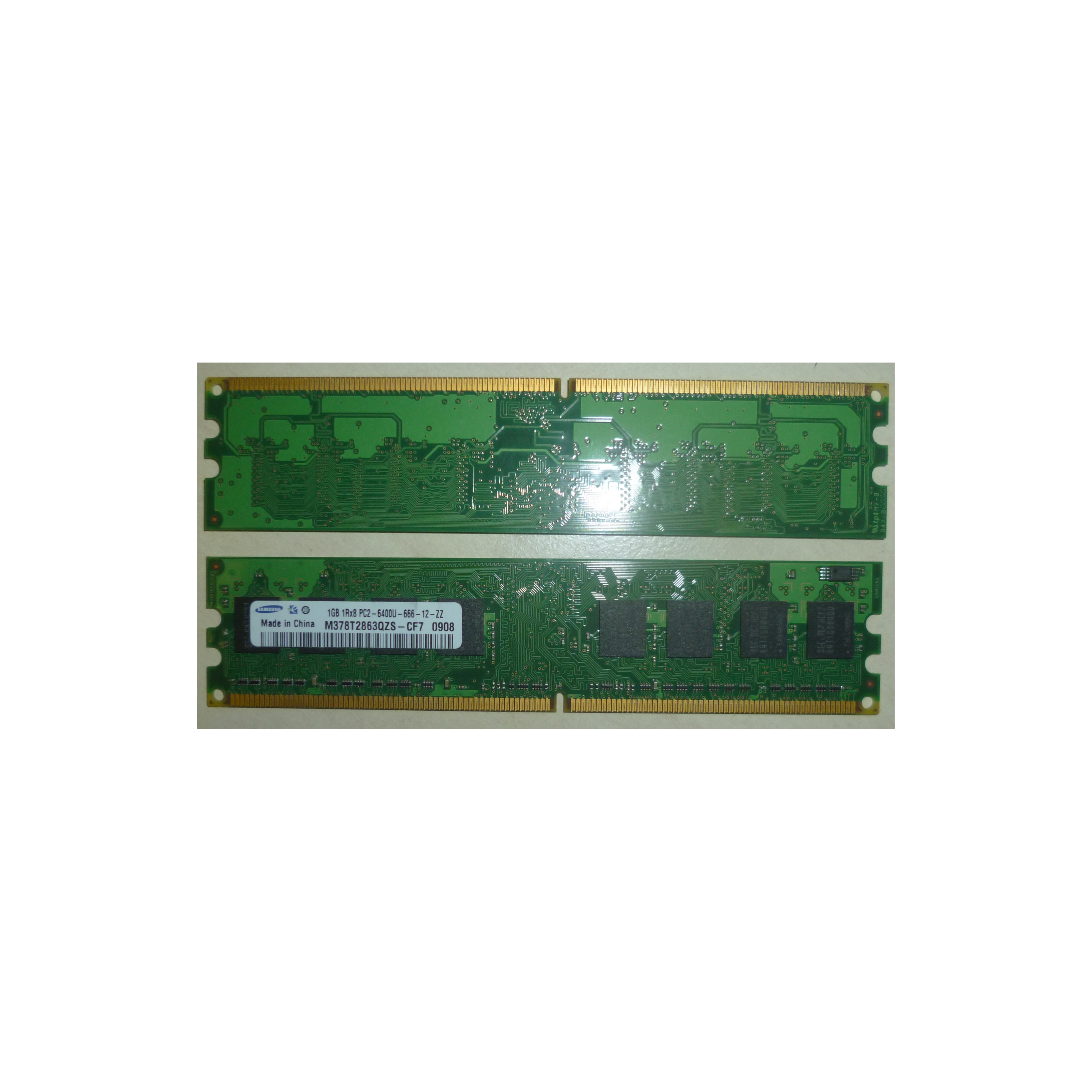 Samsung 1GB DDR2 PC2-6400U, 800Mhz